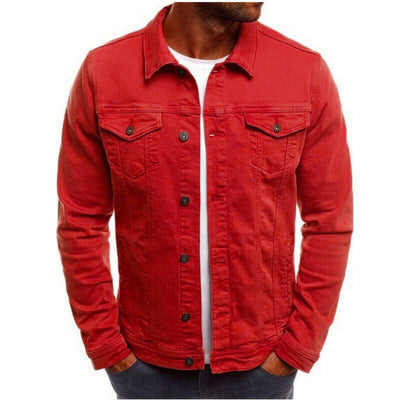 Chaqueta Casual de Mezclilla para Hombre con Botones - Image 7