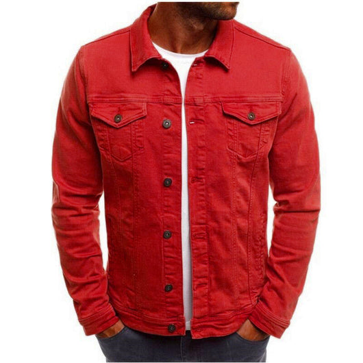 Chaqueta Casual de Mezclilla para Hombre con Botones - Image 7
