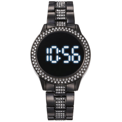 Reloj Deportivo LED Resistente al Agua con Doble Fila de Diamantes - Image 8