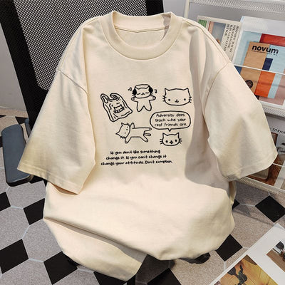 Camiseta Algodón Mujer Diseño Nicho Estampado Moderno - Image 4