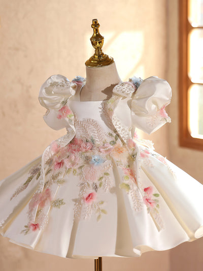 Vestido de Dama de Honor Infantil Elegante y Esponjoso - Image 11