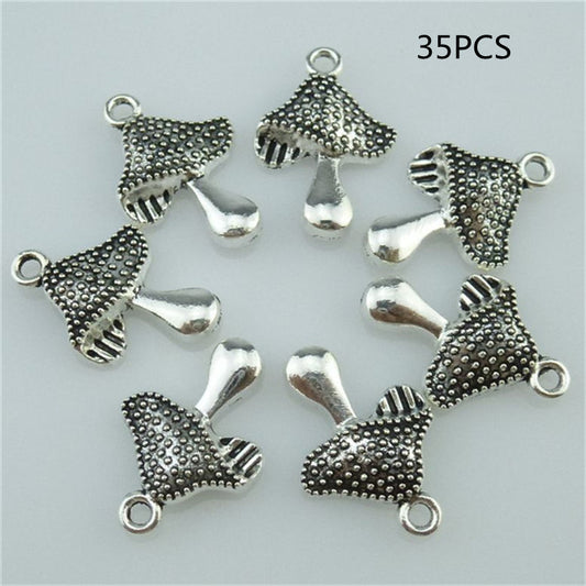 Dije Hongo Plata Antigua - Accesorio de Joyería Elegante - Image 2