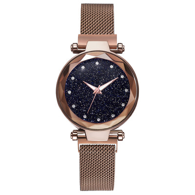 Conjunto de Reloj Pulsera Lujo para Mujer Elegante Cielo Estrellado Cierre Magnético - Image 6