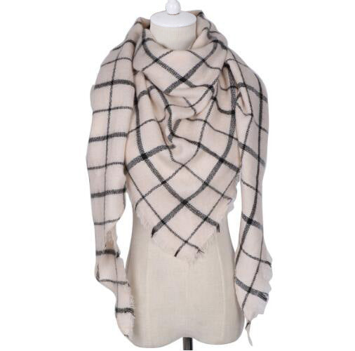 Bufanda Chal Triangular de Cachemira para Invierno - Estilo Europeo y Americano - Image 26