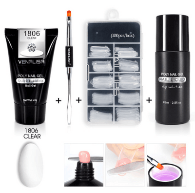 Kit Completo de Gel de Uñas Venalisa - Constructor Transparente y Camuflaje Jelly - Image 20