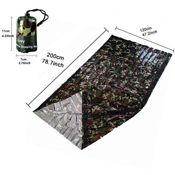 Kit de Emergencia para Terremotos con Bolsa de Dormir Térmica