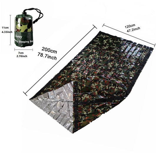 Kit de Emergencia para Terremotos con Bolsa de Dormir Térmica