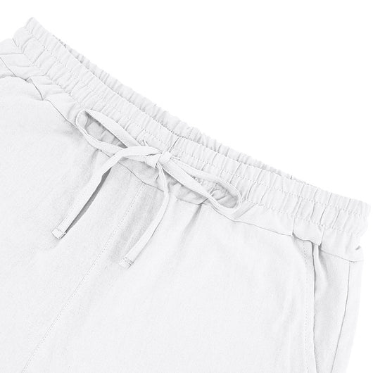 Traje de Lino Americano para Hombre - Dos Piezas Cuello Mao Playa Verano - Image 43