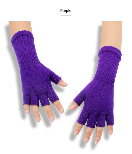 Guantes Térmicos Acrilicos Ribeteados con Dedos Abiertos - Image 16