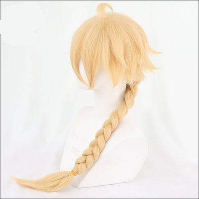 Peluca Cosplay Oro Brillante para Viajeros - Image 4