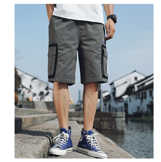 Pantalones Cortos Overol Holgados Five Point - Estilo Urbano para Hombre - Image 12