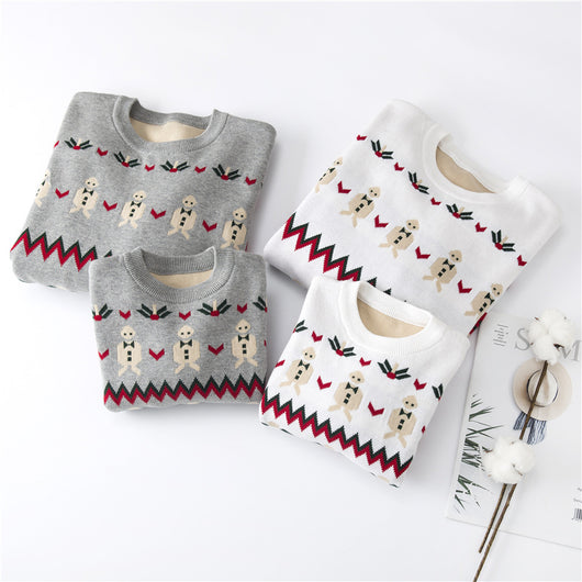 Suéter Familiar Año Nuevo Mamá e Hija - Tejido Coordinado - Image 4