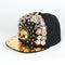 Gorra de Béisbol Calavera Leopardo con Remaches para Hombre y Mujer