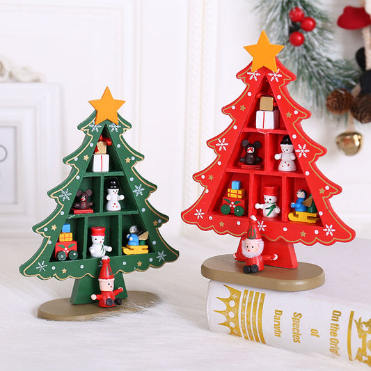 Adornos Navideños de Madera - Escenas Creativas para Árbol