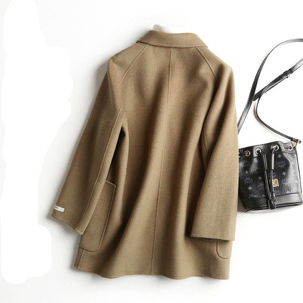 Saco de Cachemira Doble Faz Vintage - Corte Relajado