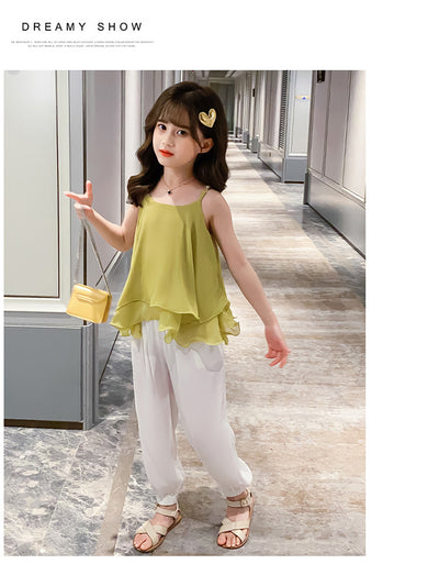 Conjunto de Dos Piezas de Algodón para Niñas - Camiseta y Short de Verano - Image 13