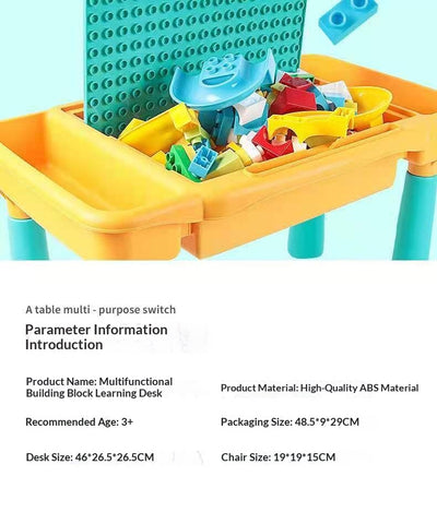 Mesa de Construcción con Bloques Gigantes para Niños - Image 15