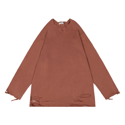 Remera Oversize Cuello Redondo Manga Larga - Image 8