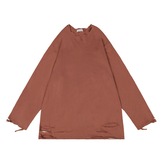 Remera Oversize Cuello Redondo Manga Larga - Image 8