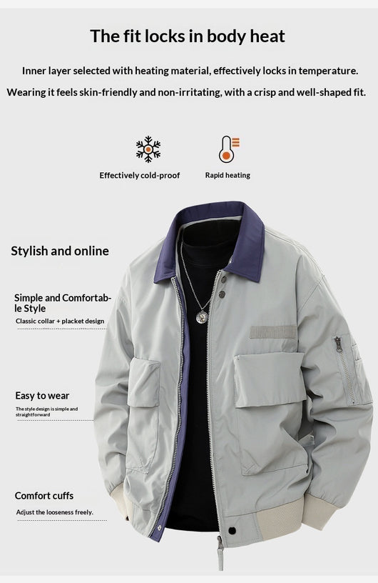 Chaqueta Piloto Retro para Hombre - Estilo Vintage Workwear - Image 10