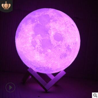 Lámpara Luna Serenidad - Luz Nocturna 3D - Image 7