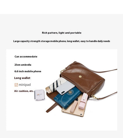 Bolso Mensajero de Cuero Genuino con Correa Cruzada - Image 19
