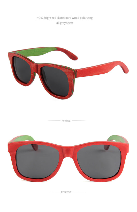 Gafas de Sol Polarizadas con Montura Ovalada y Puente de Madera - Image 18