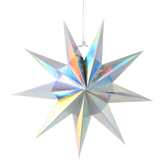 Farol Decorativo 3D de Papel con Punta de Estrella de 9 Puntas - Image 16