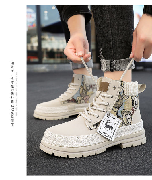 Botas de Trabajo Altas Versátiles para Hombre - Estilo Casual Imprescindible - Image 14