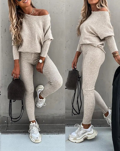 Traje Casual Hombro Descubierto para Mujer - Image 13