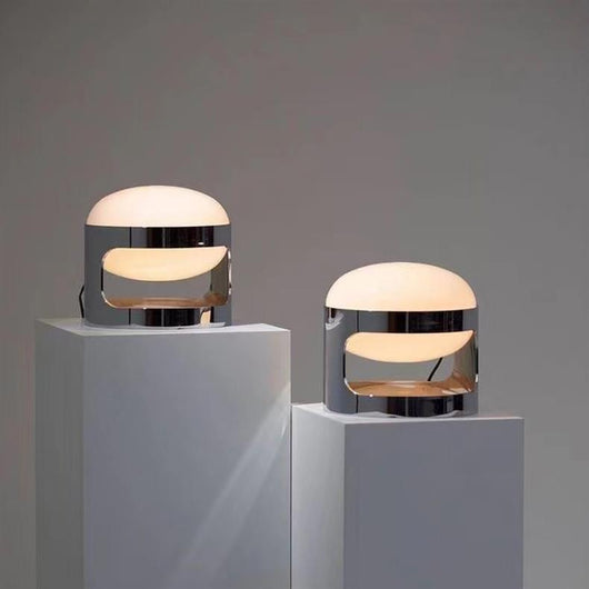 Lámpara de Mesa de Acero Inoxidable Minimalista y Elegante - Image 8