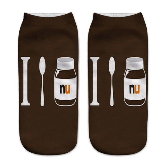 Calcetines Estampados Mantequilla de Cacahuete