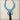 Turquoise Squash Blossom Necklace w/ Long Black Tassel 262b