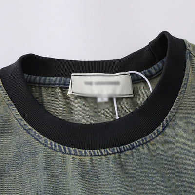 Playera Tie-dye Degradado en Denim para Hombre - Image 3