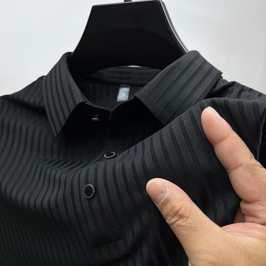 Camisa Fresca de Seda de Hielo para Hombre - Manga Corta Transpirable - Image 3