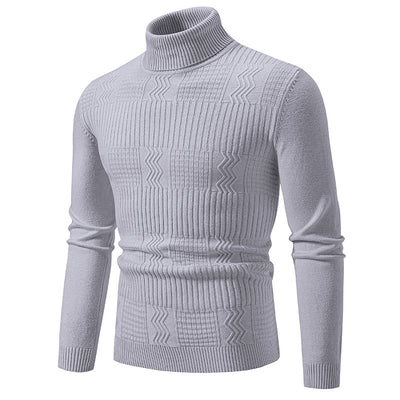 Suéter Jacquard Hombre en Color Sólido para Abrigo - Image 8