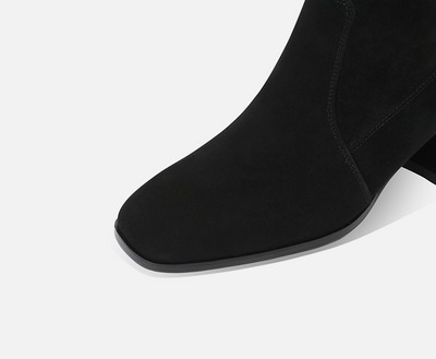 Botas Altas Hasta la Rodilla con Fleece y Tacón Medio Elástico - Image 13
