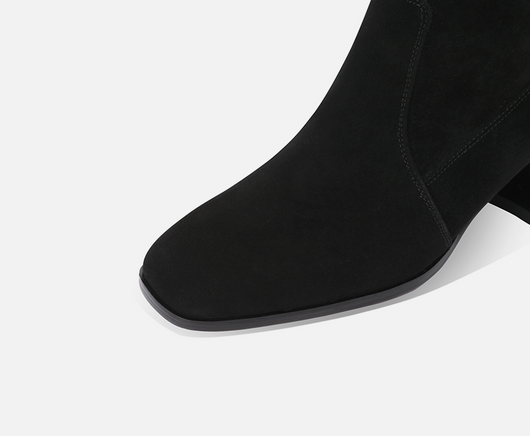 Botas Altas Hasta la Rodilla con Fleece y Tacón Medio Elástico - Image 13