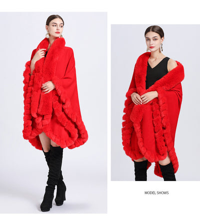 Cardigan Oversized con Cuello de Conejo - Abrigo Tejido Irregular Holgado - Image 27