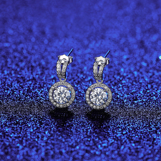 Aretes de Moissanita PAG & MAG en Plata de Ley S925