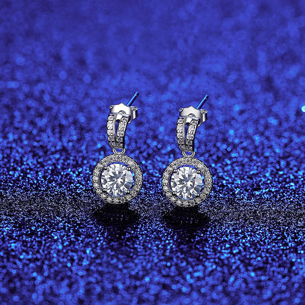 Aretes de Moissanita PAG & MAG en Plata de Ley S925