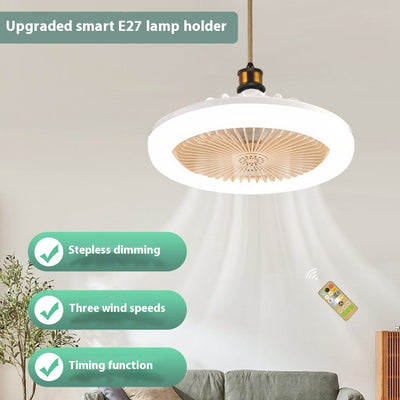 Ventilador LED Inteligente con Control Remoto y Luz Ajustable E27 - Image 9