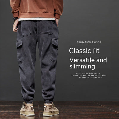 Pantalones Casuales Holgados Forrados en Fleece - Calidez y Estilo - Image 3