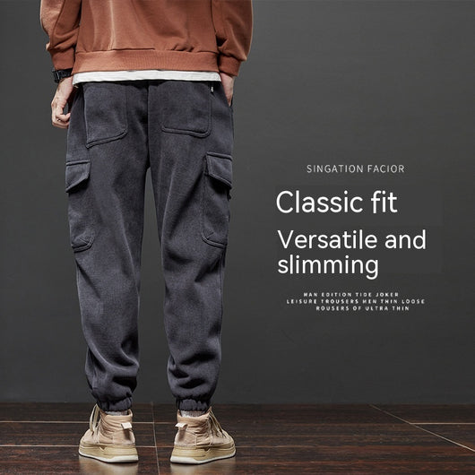 Pantalones Casuales Holgados Forrados en Fleece - Calidez y Estilo - Image 3