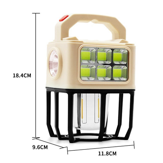 Lámpara Solar Portátil para Camping - Luz Multifuncional para Tienda de Campaña - Image 3