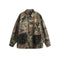 Men's Vintage Camouflage Shirt with Distressed Ink Effect