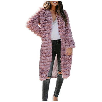 Suéter Abrigo de Lana Esponjoso para Otoño e Invierno - Image 12