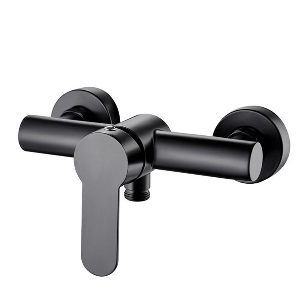 Grifo Mezclador de Baño Negro en Acero Inoxidable 304 con Válvula Termostática