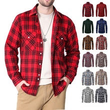 Camisa Cuadros con Capucha y Forro Polar para Hombre - Image 13