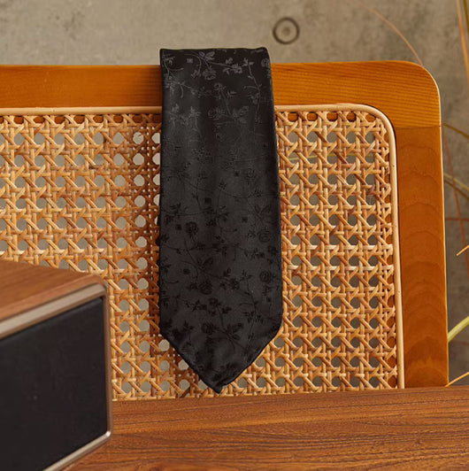Corbata Tejida a Mano en Seda Jacquard con Forro de Lana - Accesorio Premium para Traje - Image 9